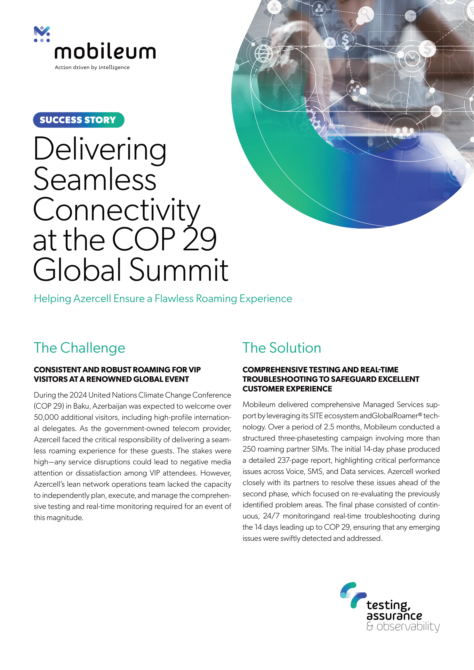 Delivering Seamless Connectivity at the COP 29 Global Summit