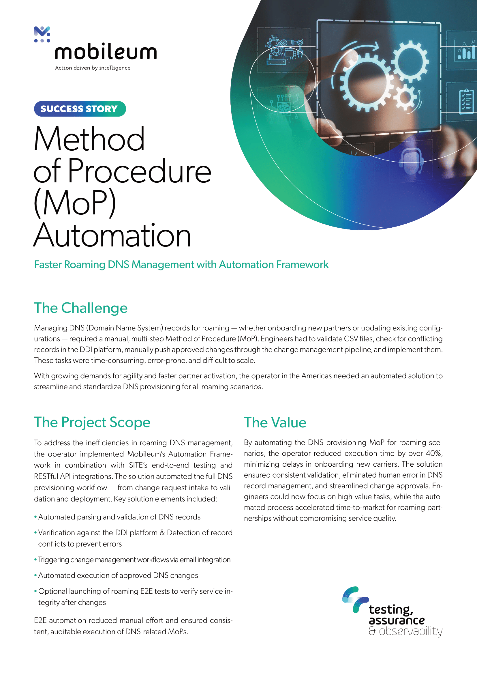 Method of Procedure (MoP) Automation