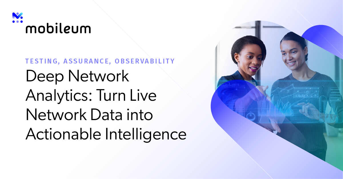 Deep Network Analytics – Mobileum - Active Intelligence