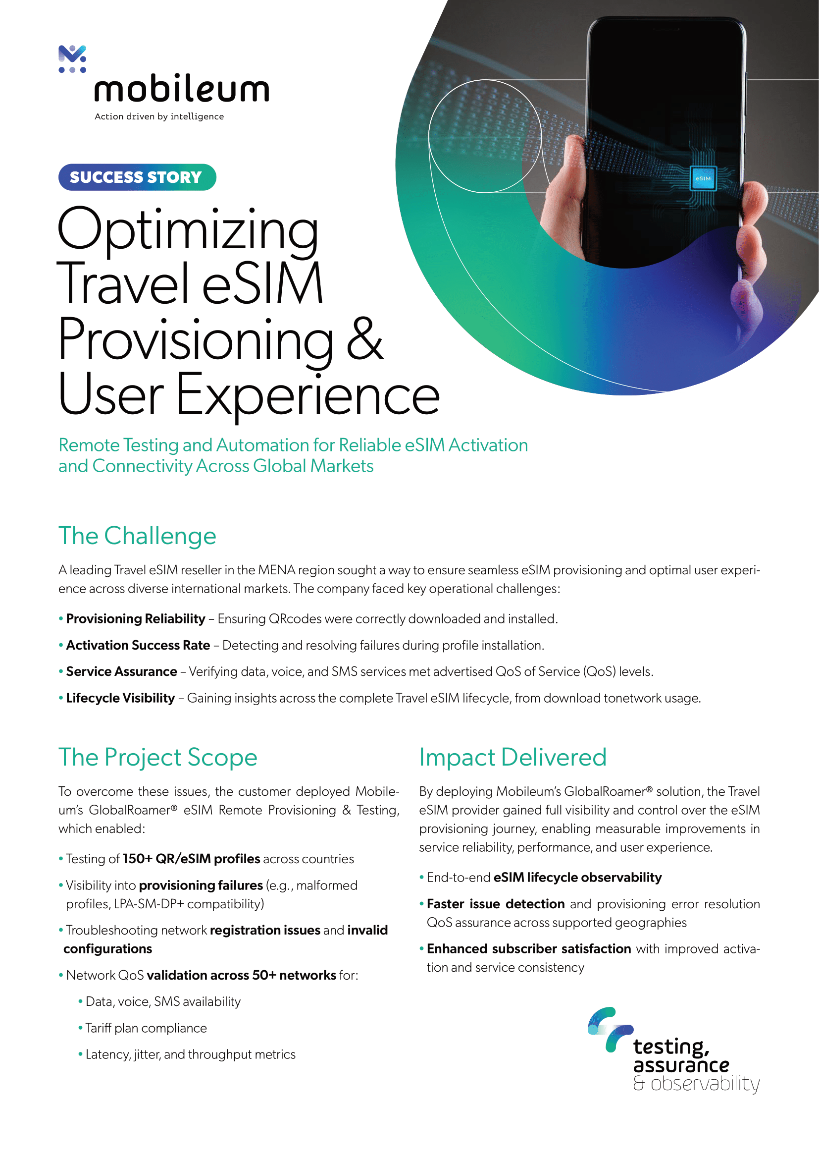 Travel eSIM Provisioning & User Experience